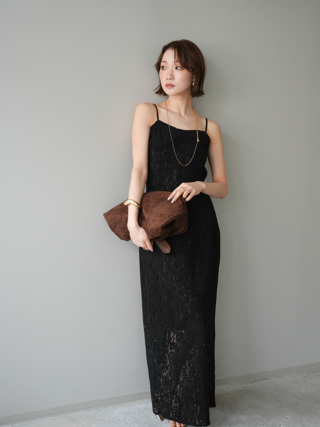 [SET]フルレースキャミ＆IラインスカートSET UP