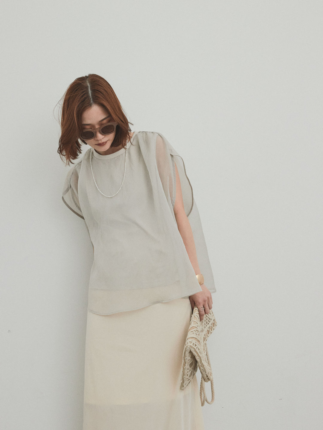 [SET]コンパクトスムースシアーレイヤードトップス+コンパクトスムースシアーレイヤードトップス(2set)