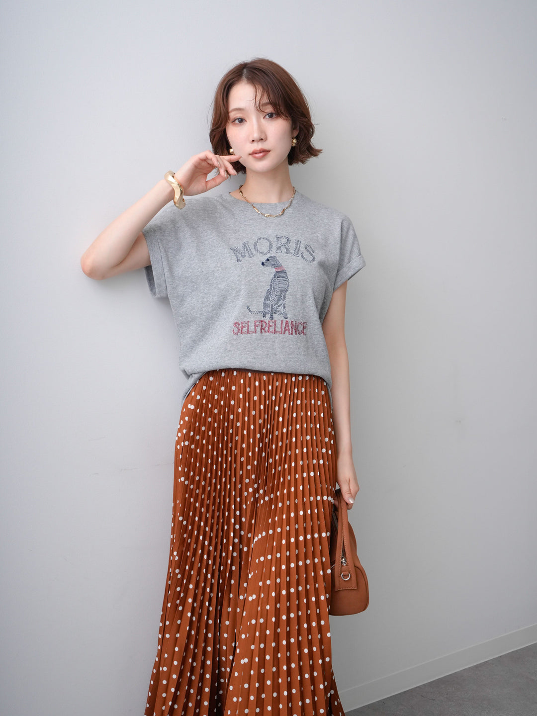 [SET]ドッグエンブロイダリーTEE+ドッグエンブロイダリーTEE(2set)