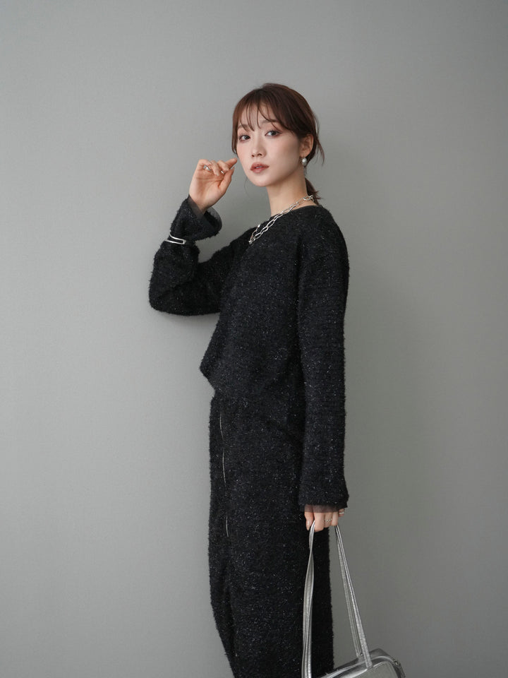 [SET]ラメシャギートップス+選べるアクセセット(2set)