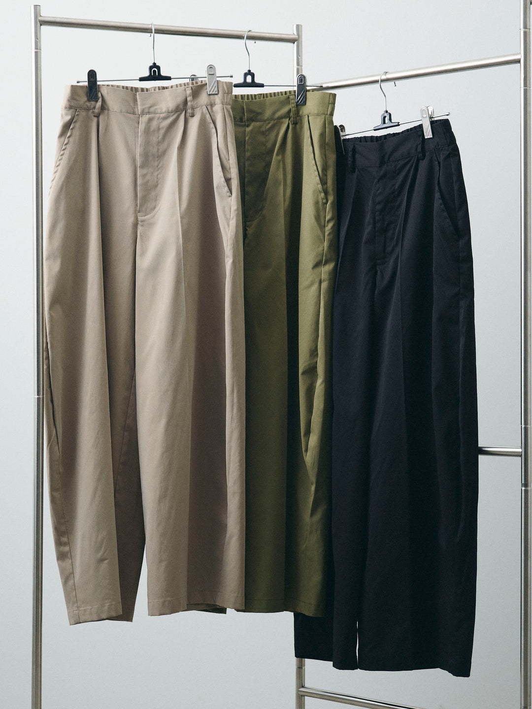 [SET]リネンライクテーラードジレ+コクーンワイドチノパンツ(2set)