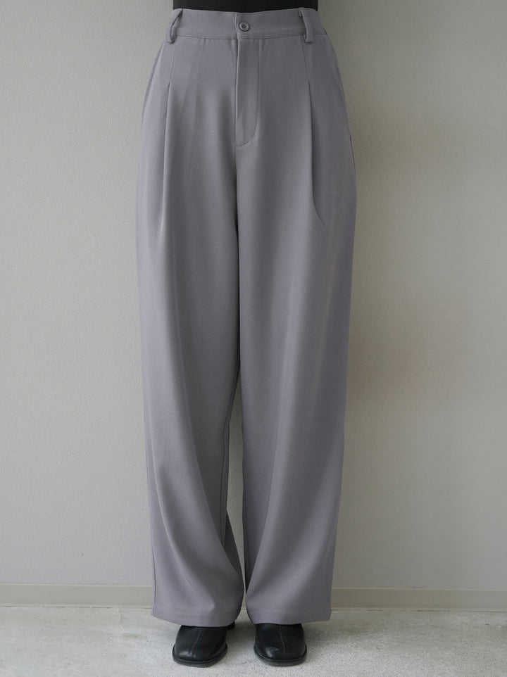 [Pre-order] One-tuck wide pants/gray