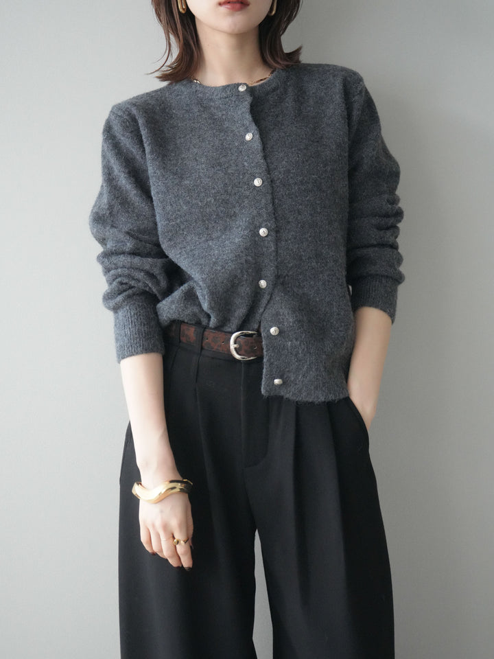 [SET]アンティークボタンニットカーディガン+アンティークボタンニットカーディガン(2set)