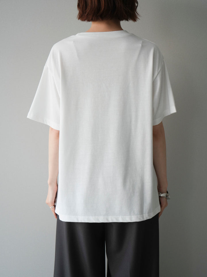 [予約]レースモチーフプリントTEE/off
