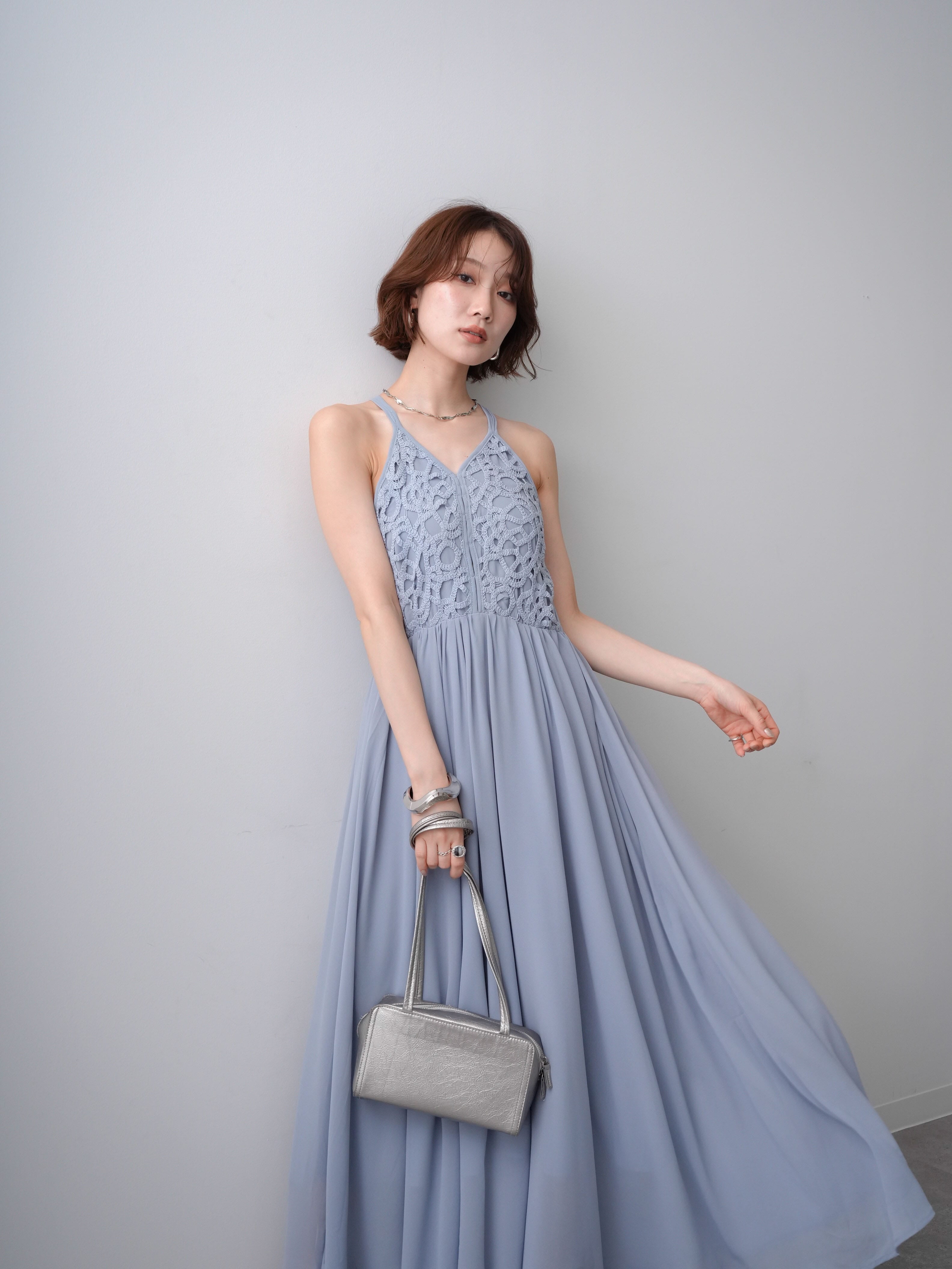 SET]クロシェシフォンキャミワンピース+選べるアクセセット(2set) – Lumier