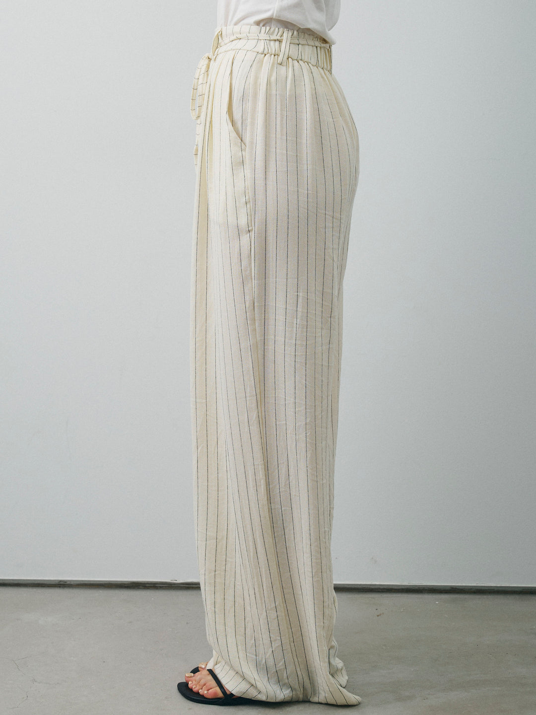 [SET] 條紋背心＆寬褲SET UP（2件套）