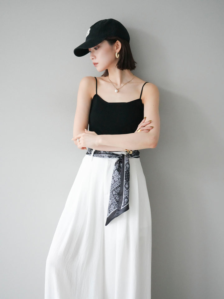 [予約]レーヨンニットキャミソール/ブラック