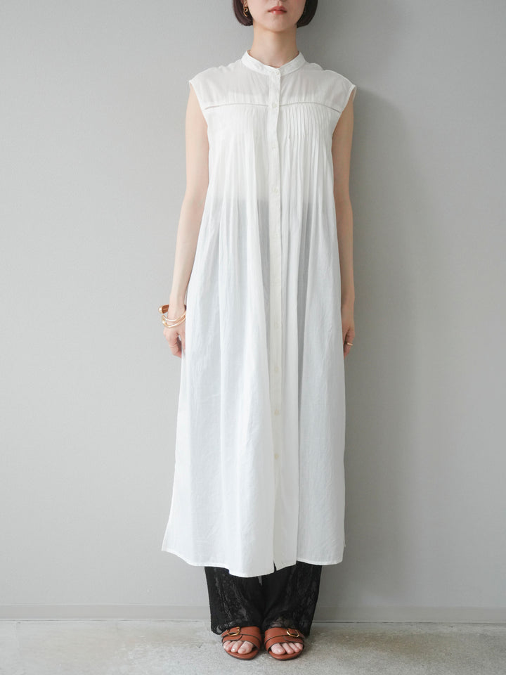 [予約]インド製コットンボイルワンピース/オフ