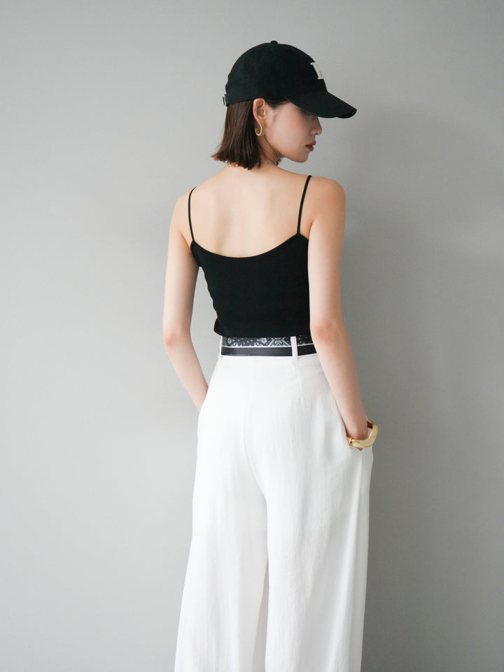 [予約]レーヨンニットキャミソール/ブラック