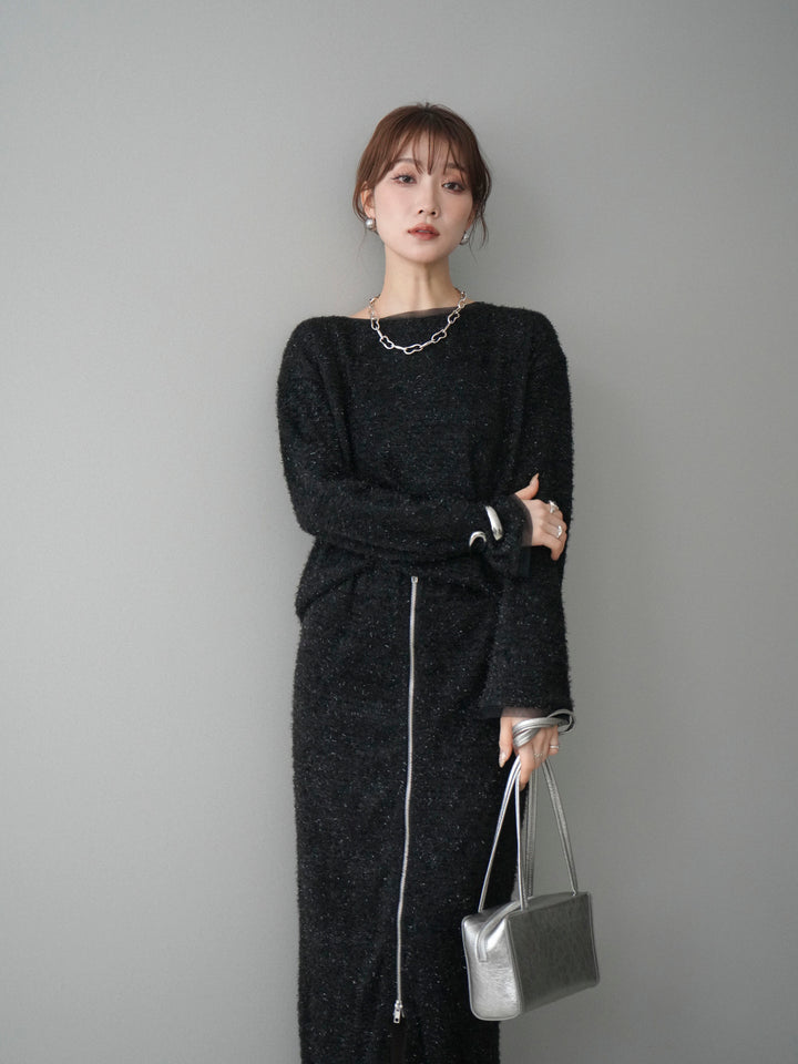 [SET]ラメシャギートップス+選べるアクセセット(2set)