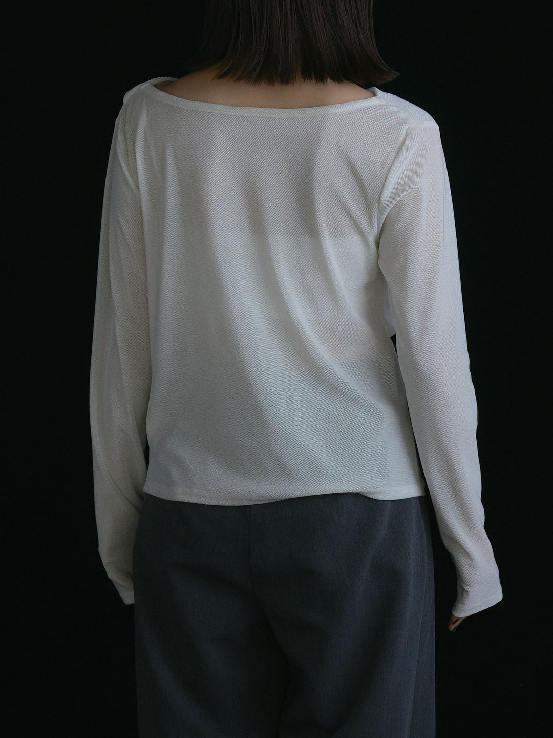 [予約]シアーベロアタックデザイントップス/オフ