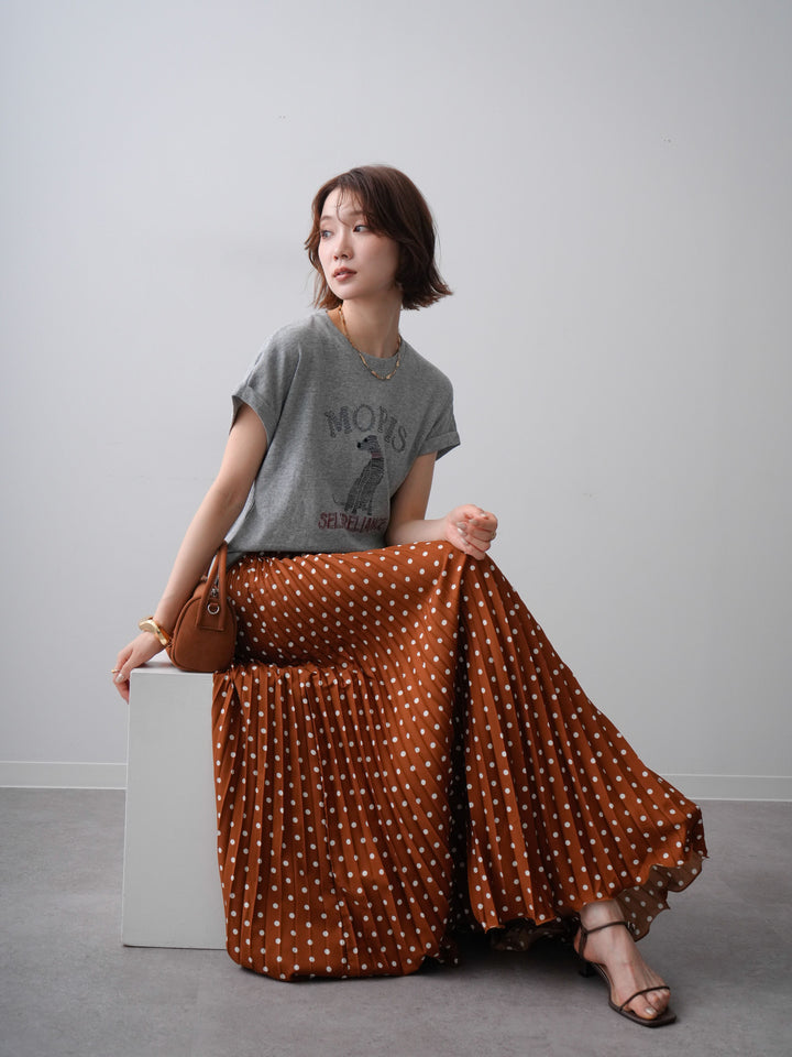 [SET]ドッグエンブロイダリーTEE+ドッグエンブロイダリーTEE(2set)