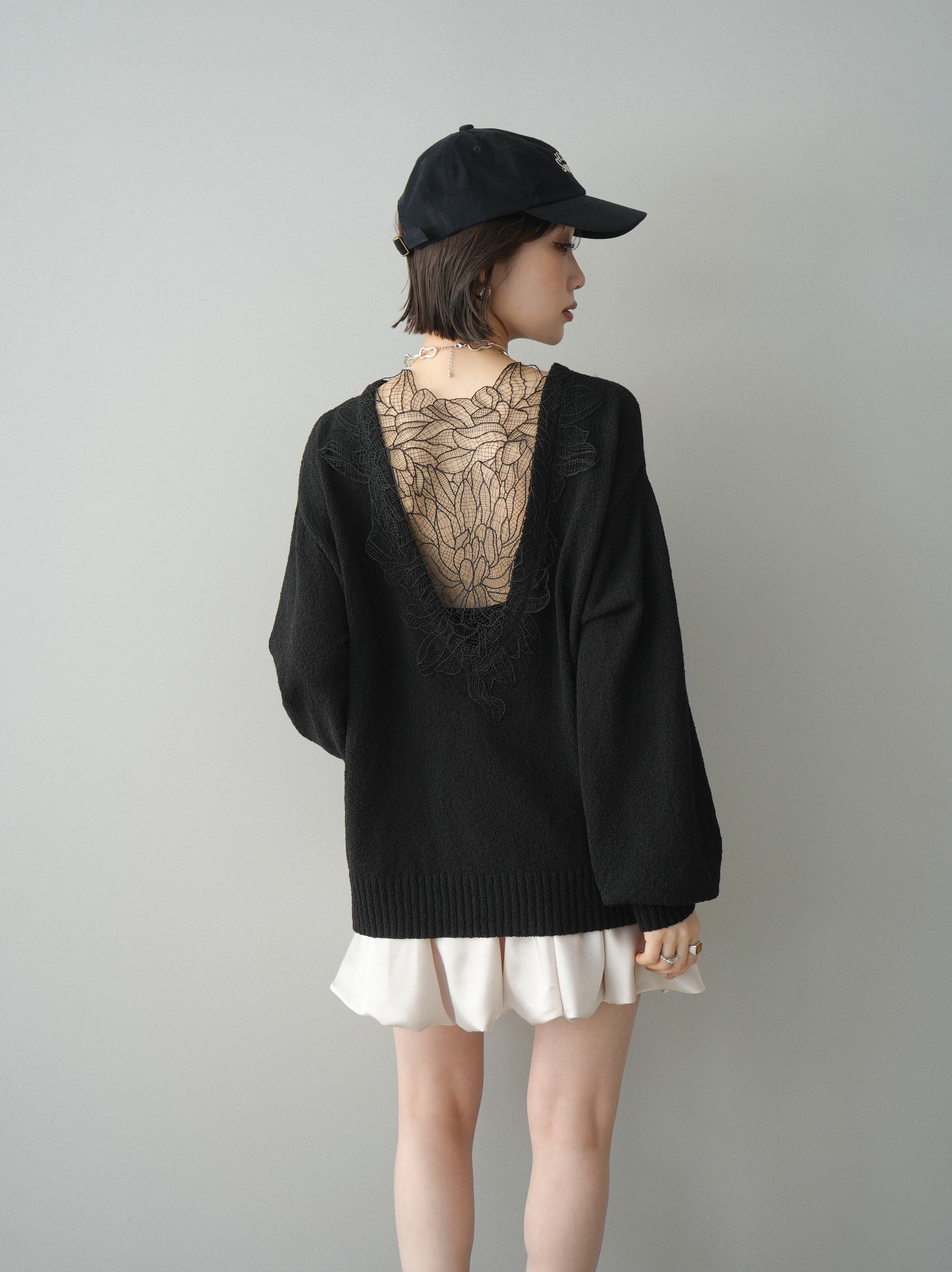 美品 Sov. ダル糸刺繍ニットアンサンブル カーディガン ベスト 紺 38