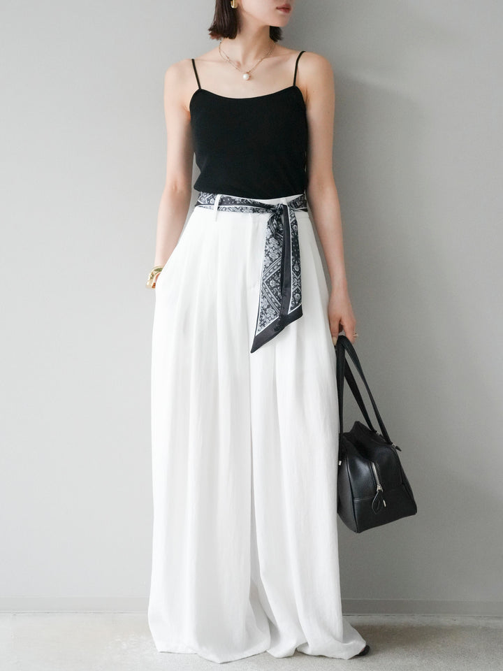 [予約]レーヨンニットキャミソール/ブラック