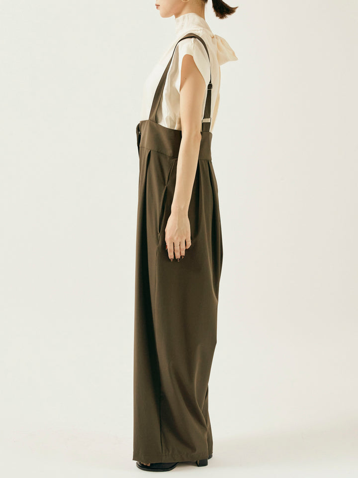 [予約]ICE TOUCH コクーンサロペット/イエローブラウン