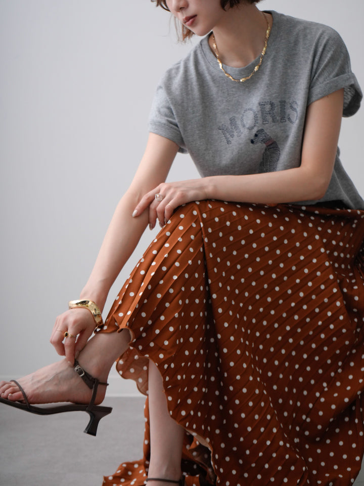 [SET]ドッグエンブロイダリーTEE+選べるアクセセット(2set)