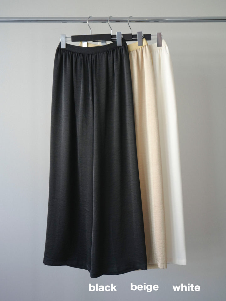 [SET]レースドッキングレイヤードワンピースTEE+とろみサテンイージーパンツ(2set)