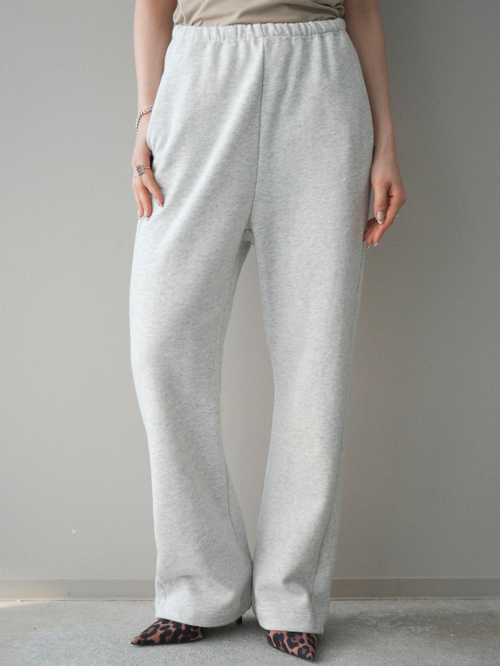 [予約]スウェットフレアパンツ/mokuoatmeal