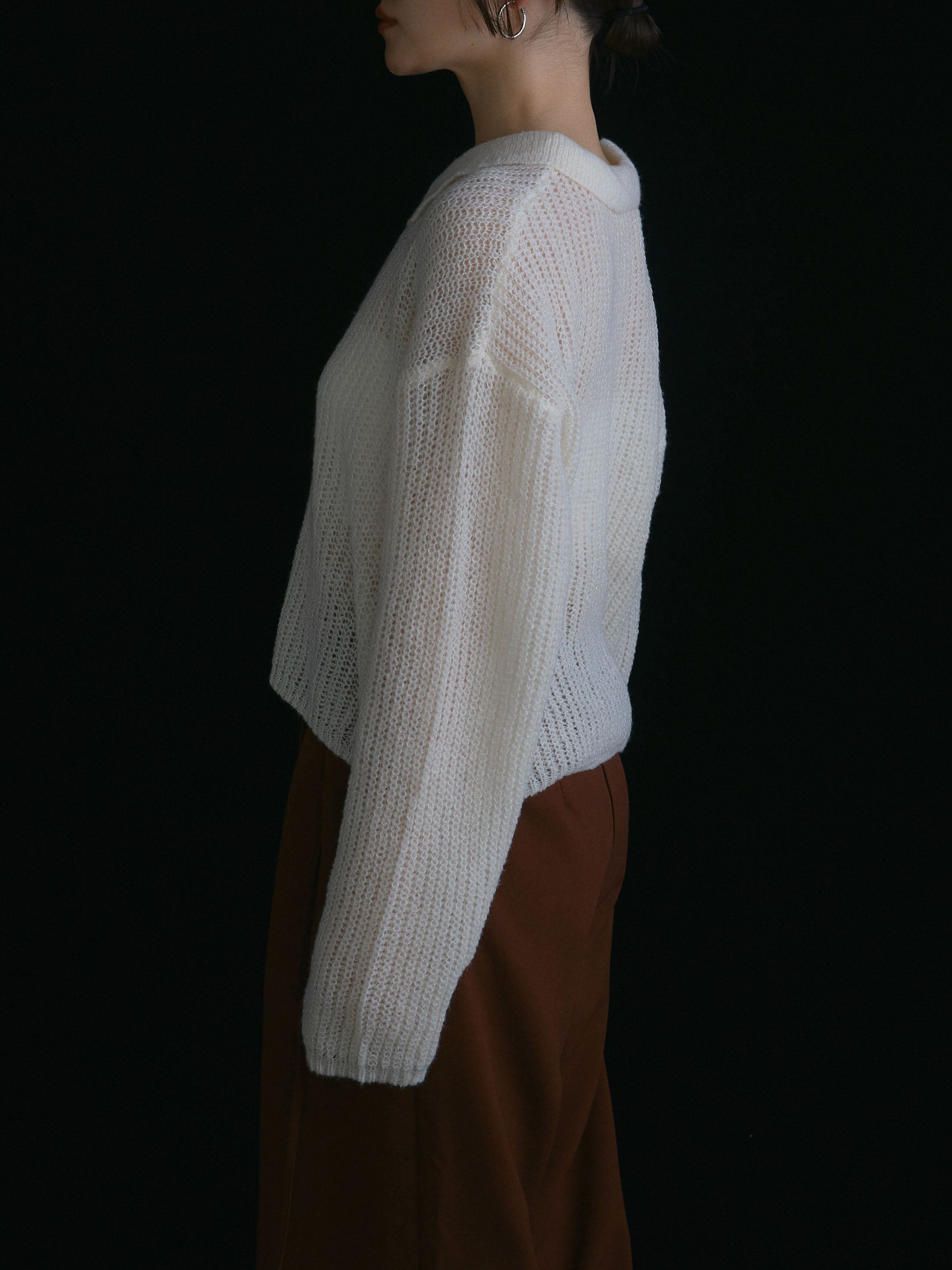 archivio 新品　ボアラインニット 楽天市場】【半額クーポン対象】配色 ライン ニット バイカラー