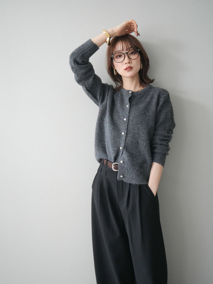[SET]アンティークボタンニットカーディガン+アンティークボタンニットカーディガン(2set)