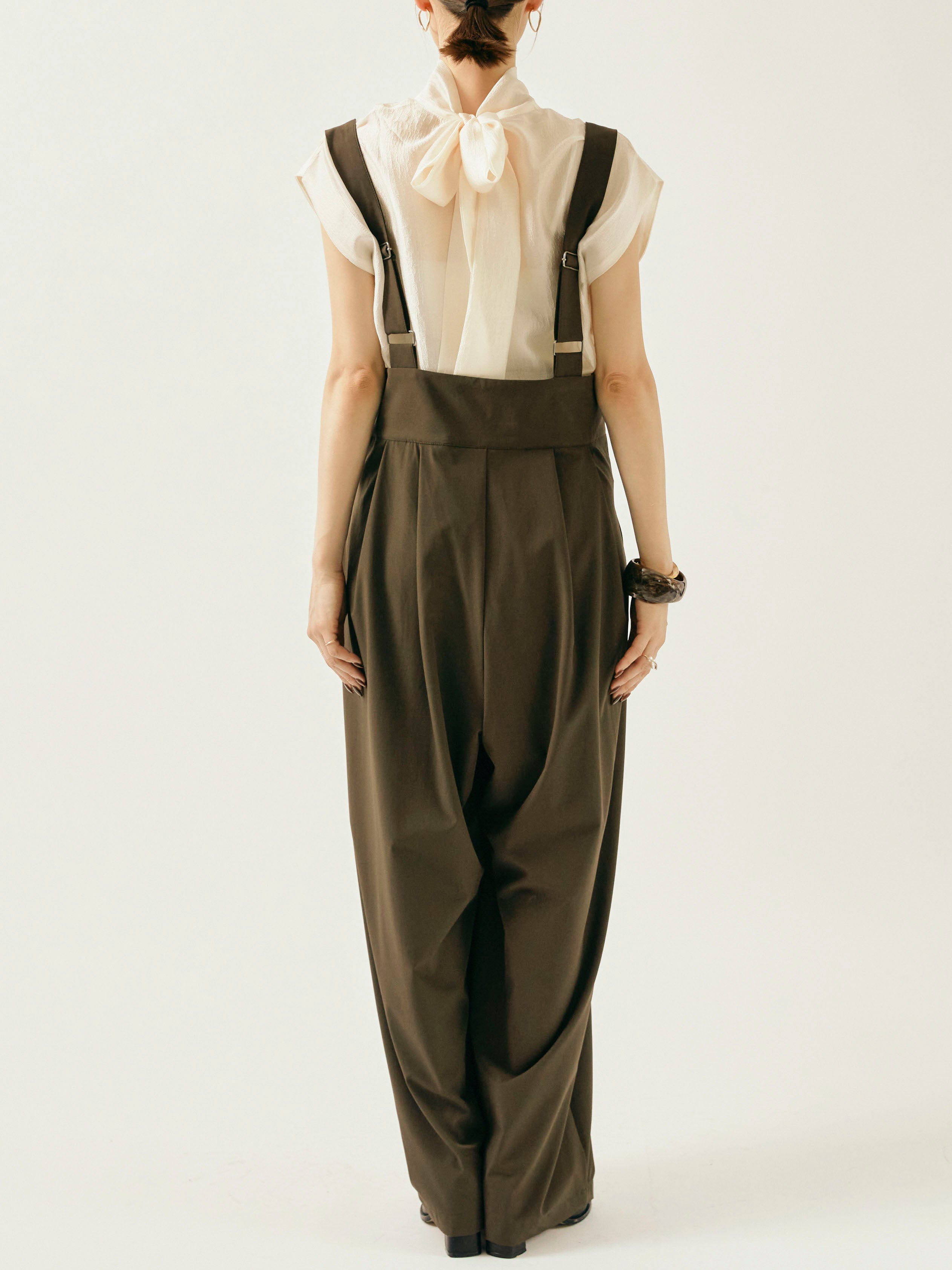 予約]ICE TOUCH コクーンサロペット/イエローブラウン – Lumier