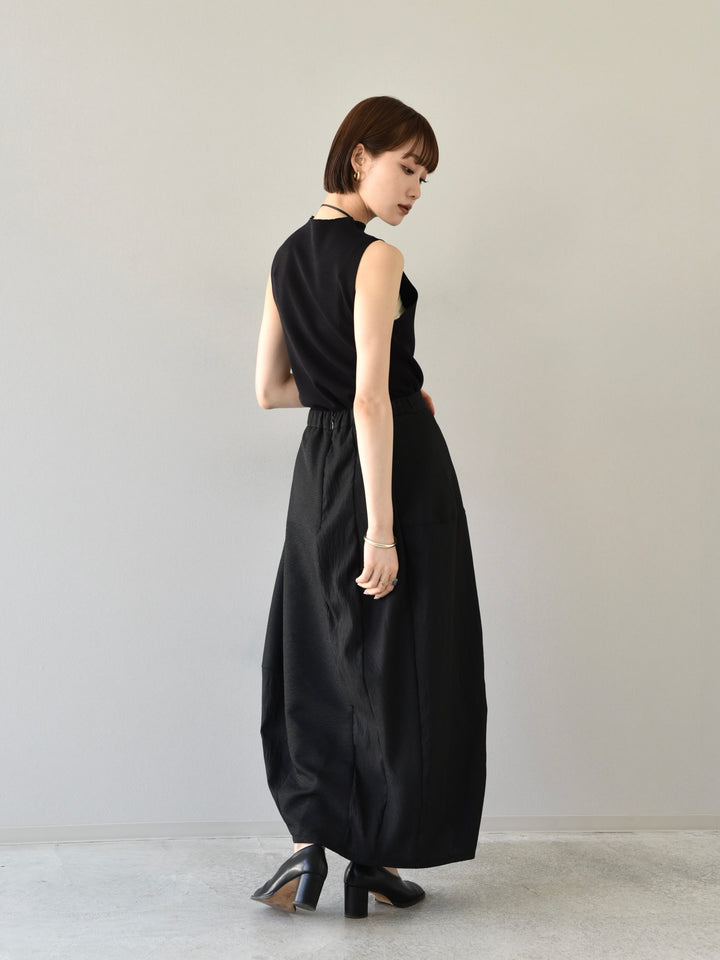 [Pre-order] SUSTAINABLE COCOON SKIRT/BLACK