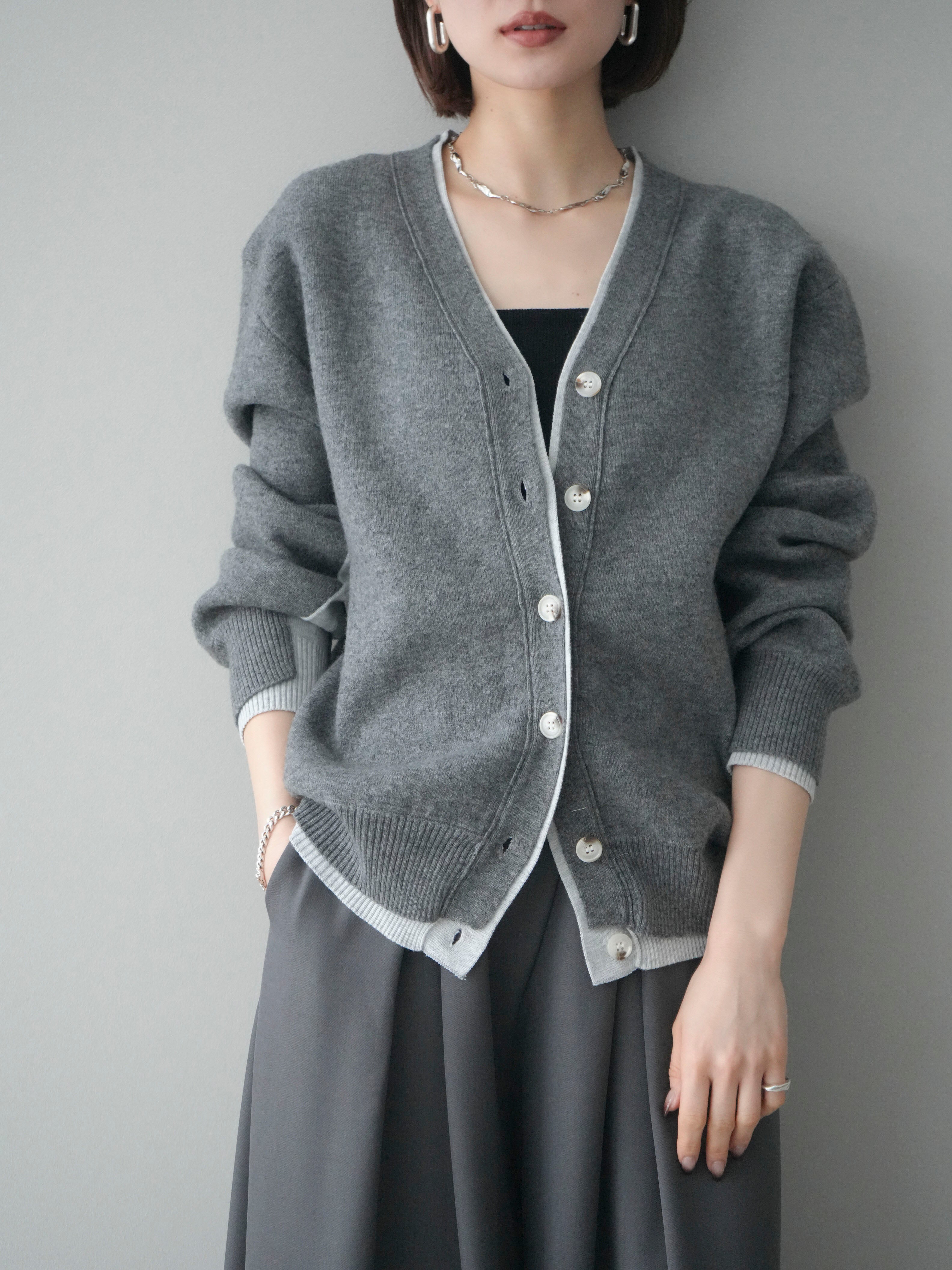 LGB 薄手カーディガン 灰色 ジェラートピケ オム GELATO PIQUE HOMME 【HOMME】ホットスムーズィー