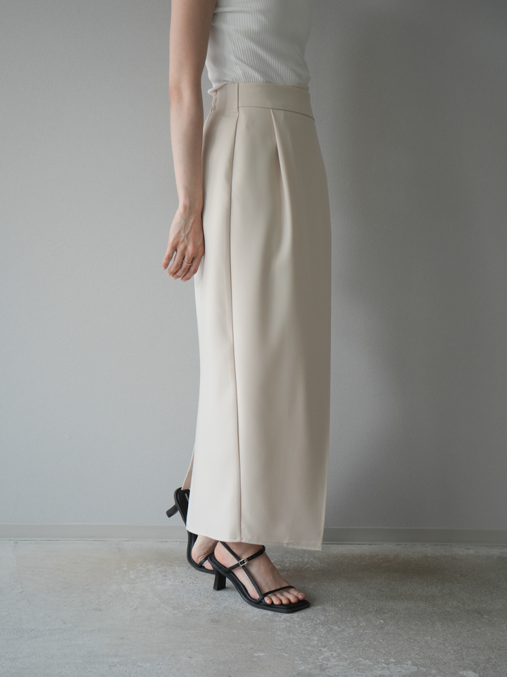 [予約]ツイルラップナロースカート/アイボリー S