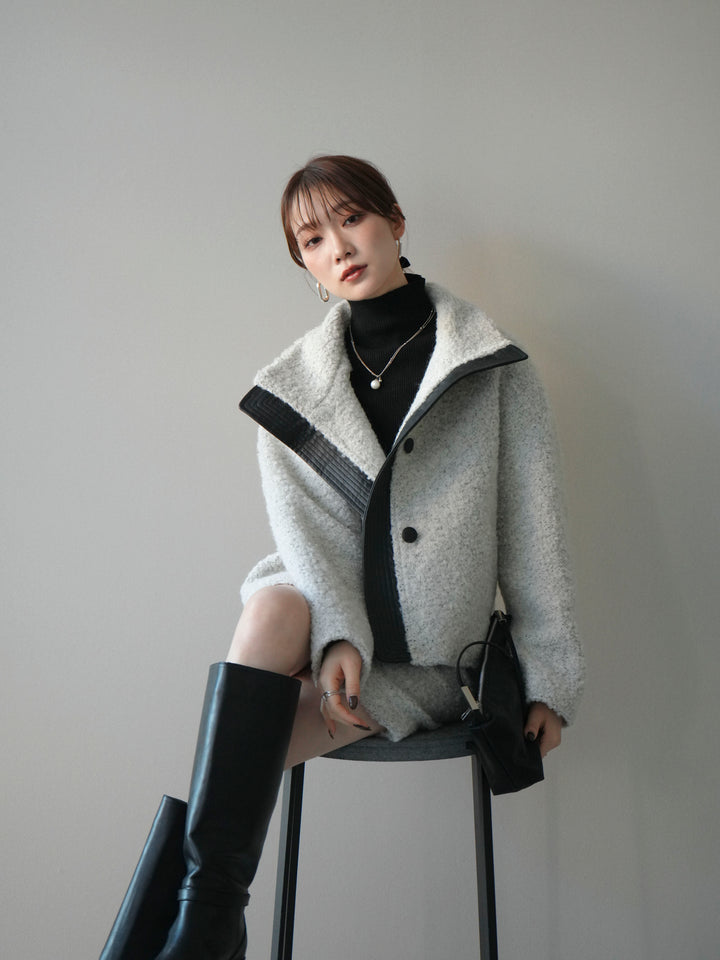 [予約]ブークレミニスカート/gray