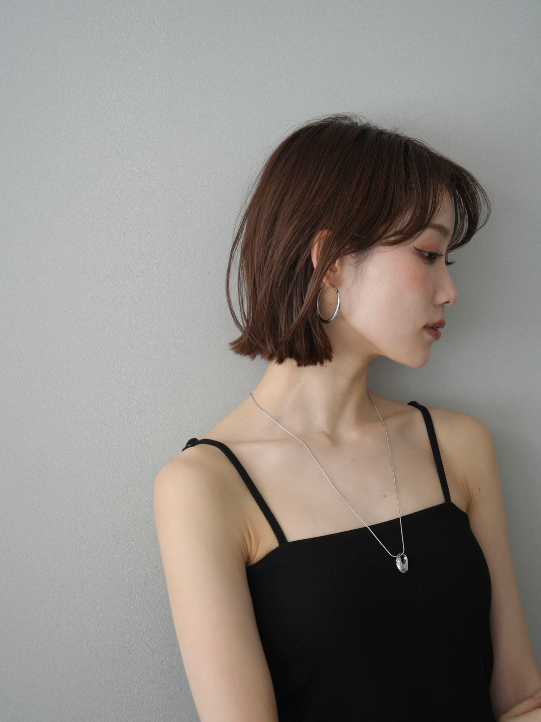 [予約]ビックフープピアス/silver