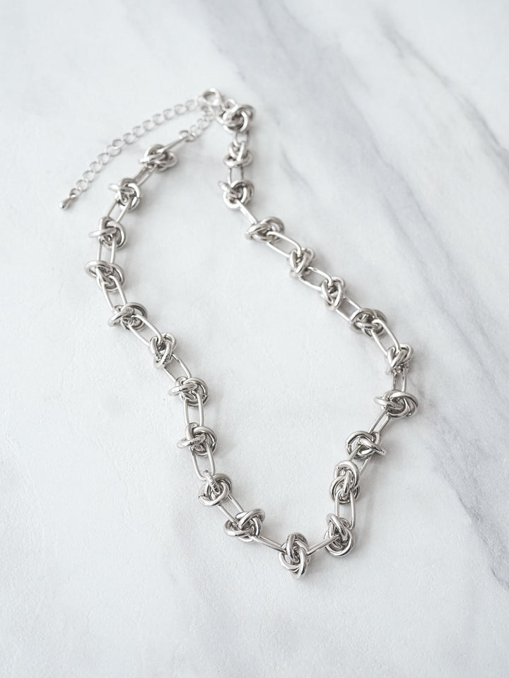 [SET]配色ビスチェドッキングリブニットトップス+選べるアクセセット(2set)