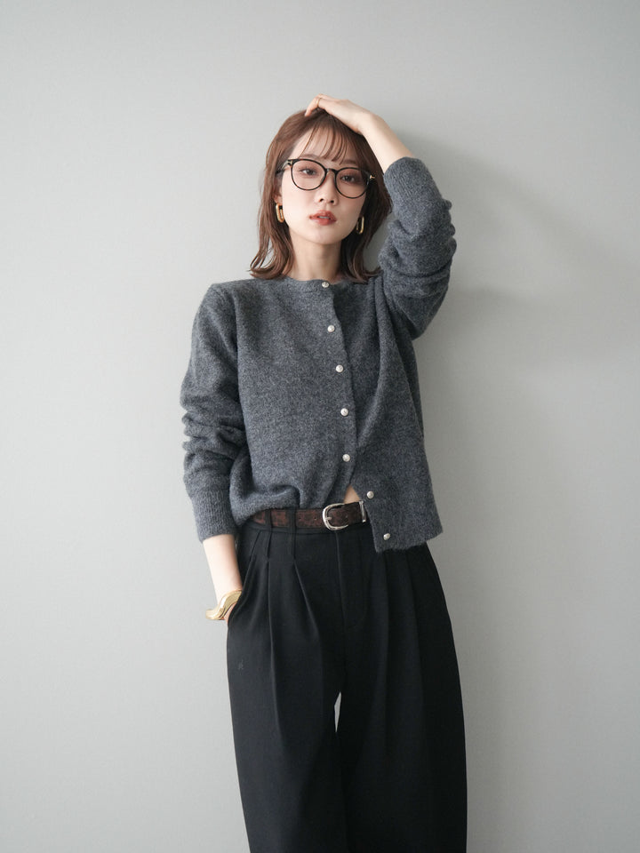 [SET]アンティークボタンニットカーディガン+アンティークボタンニットカーディガン(2set)