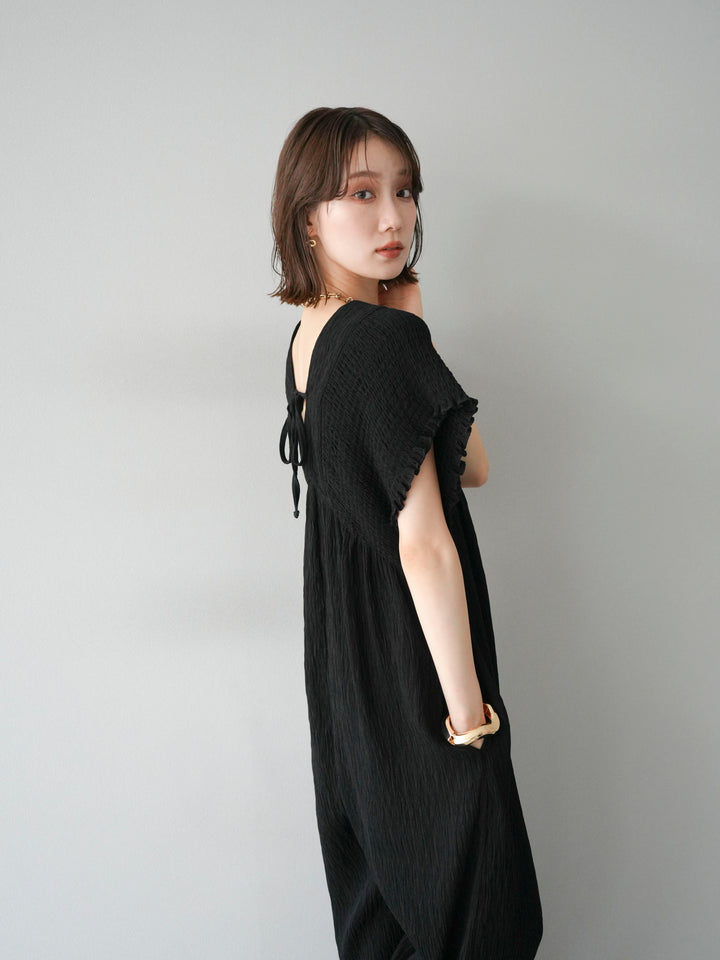 [SET]楊柳シャーリングサロペット+楊柳シャーリングサロペット(2set)