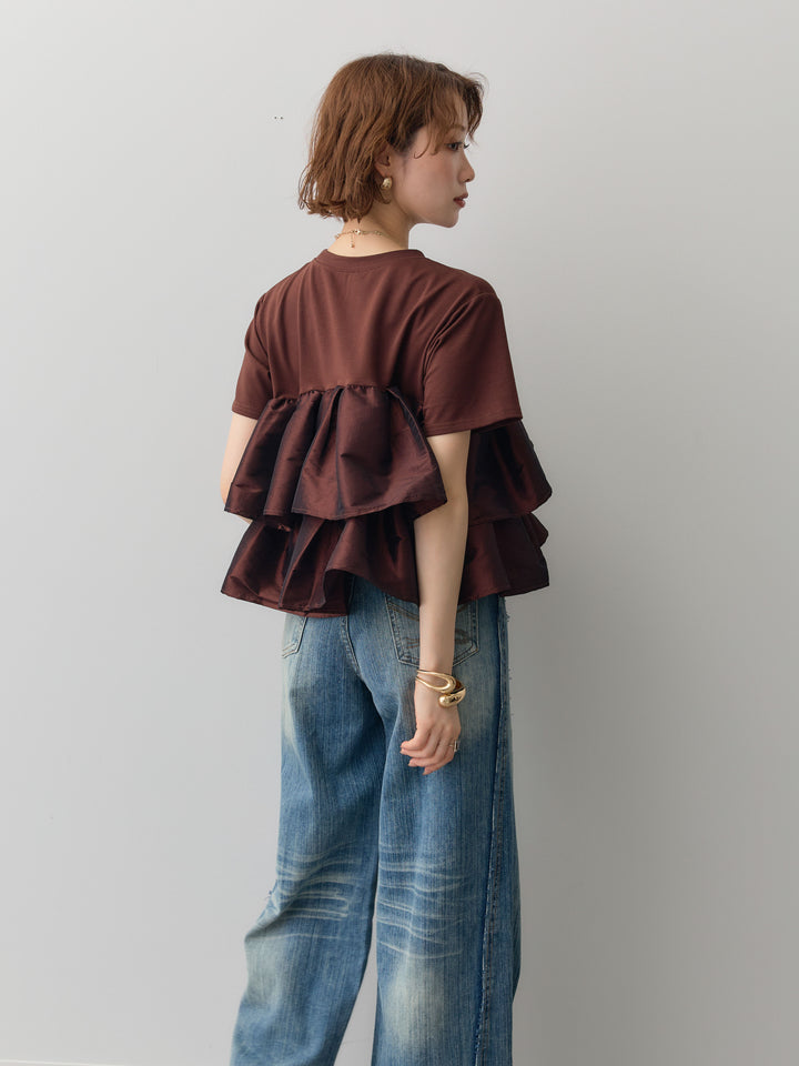 [SET]フリルティアードTEE+選べるアクセセット(2set)