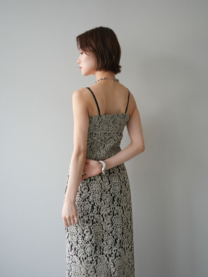 [SET]フルレースキャミ＆IラインスカートSET UP