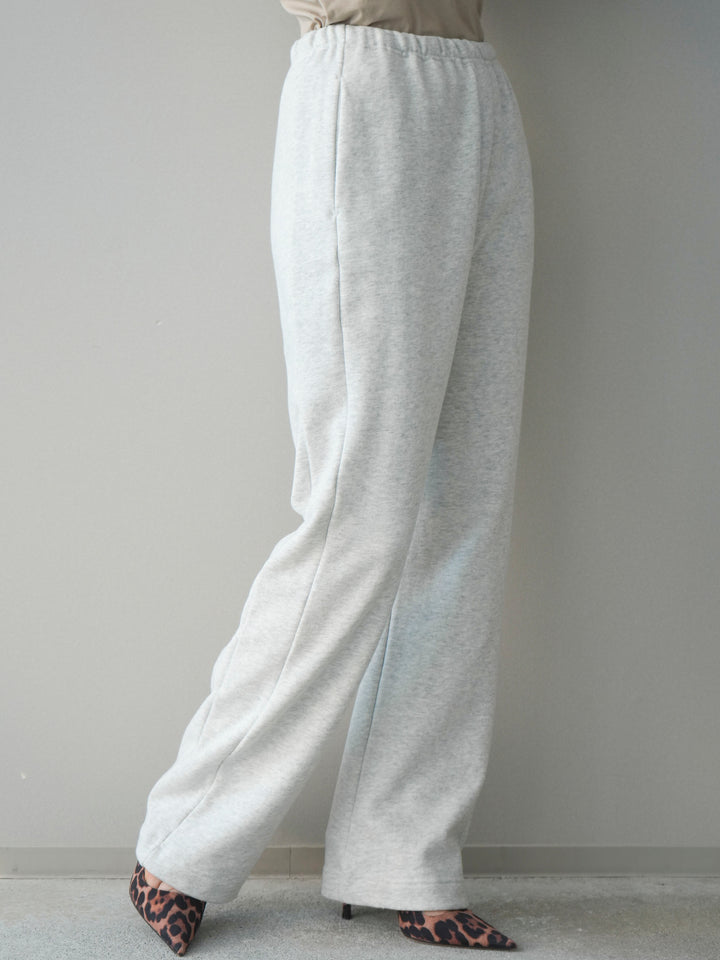 [予約]スウェットフレアパンツ/mokuoatmeal