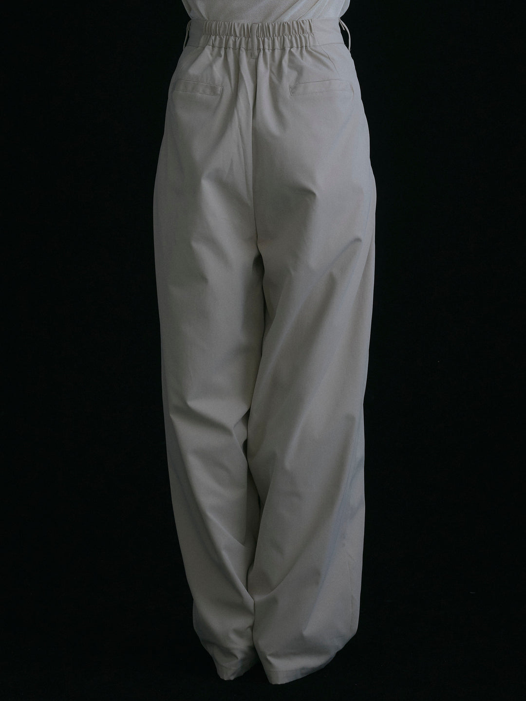 [予約]タフタワイドカーブパンツ/アイボリー