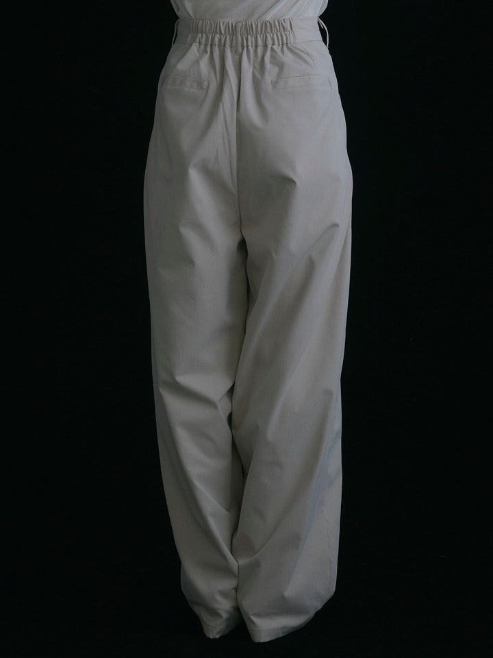 [予約]タフタワイドカーブパンツ/アイボリー