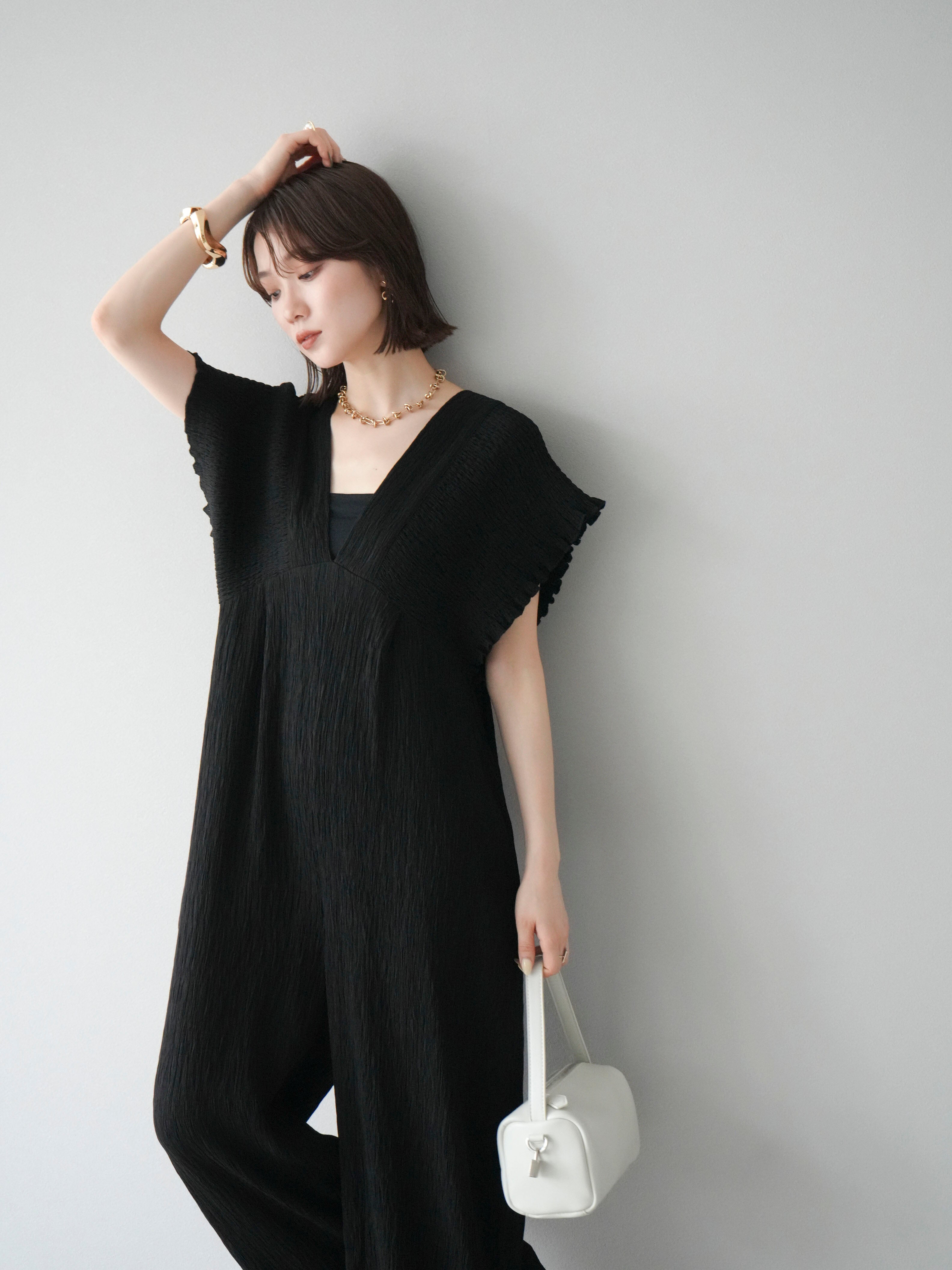 新作　エステルシャーリングオールインワン　lumier frene 2点　S SET]エステルシャーリングオールインワン+選べるアクセセット