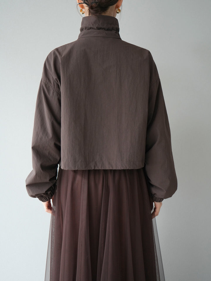 [予約]ポケットデザインショートブルゾン/ブラック