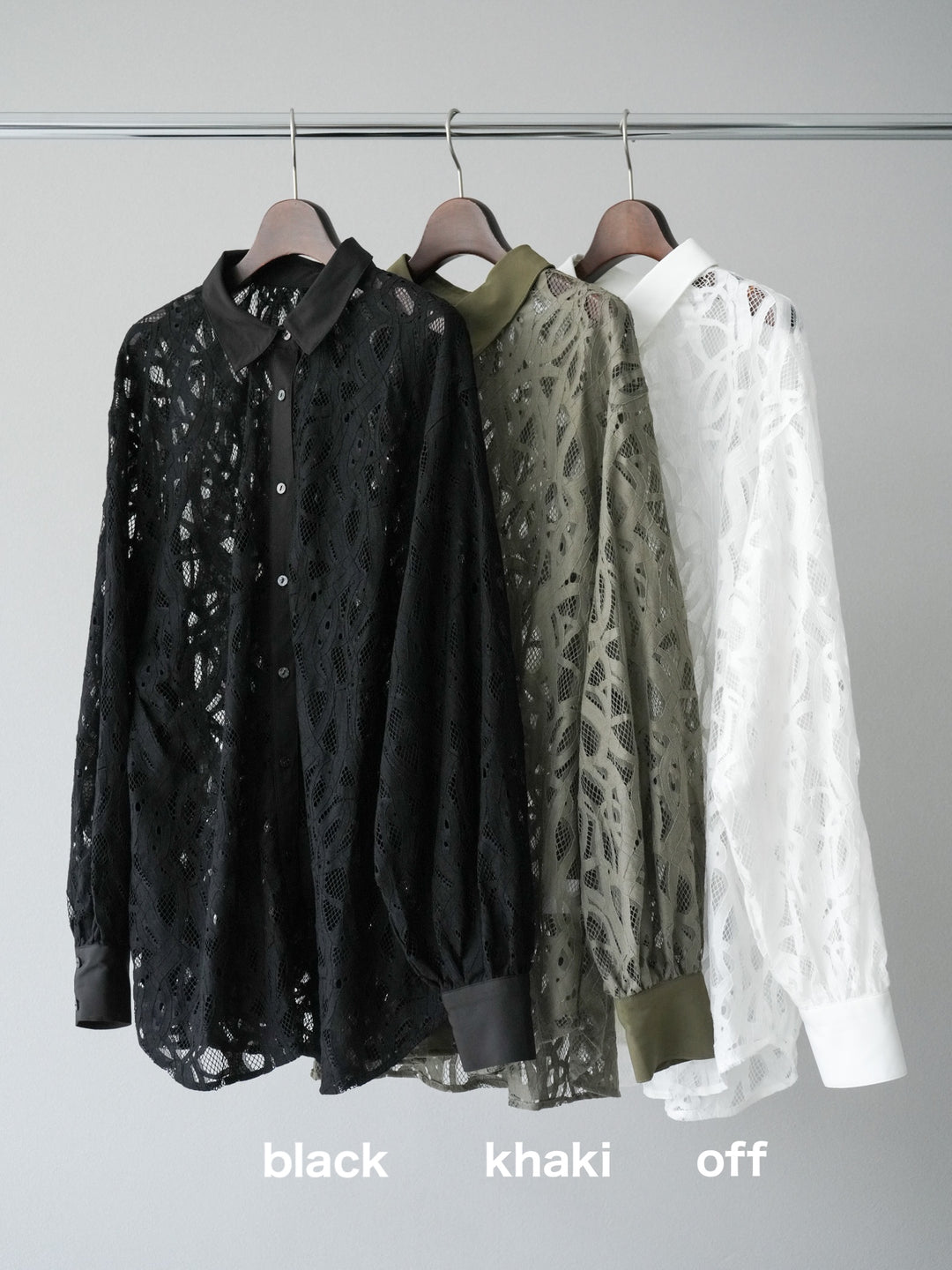 [SET]コードレースオーバーシャツ+デニムドッキングスウェットスカート(2set)