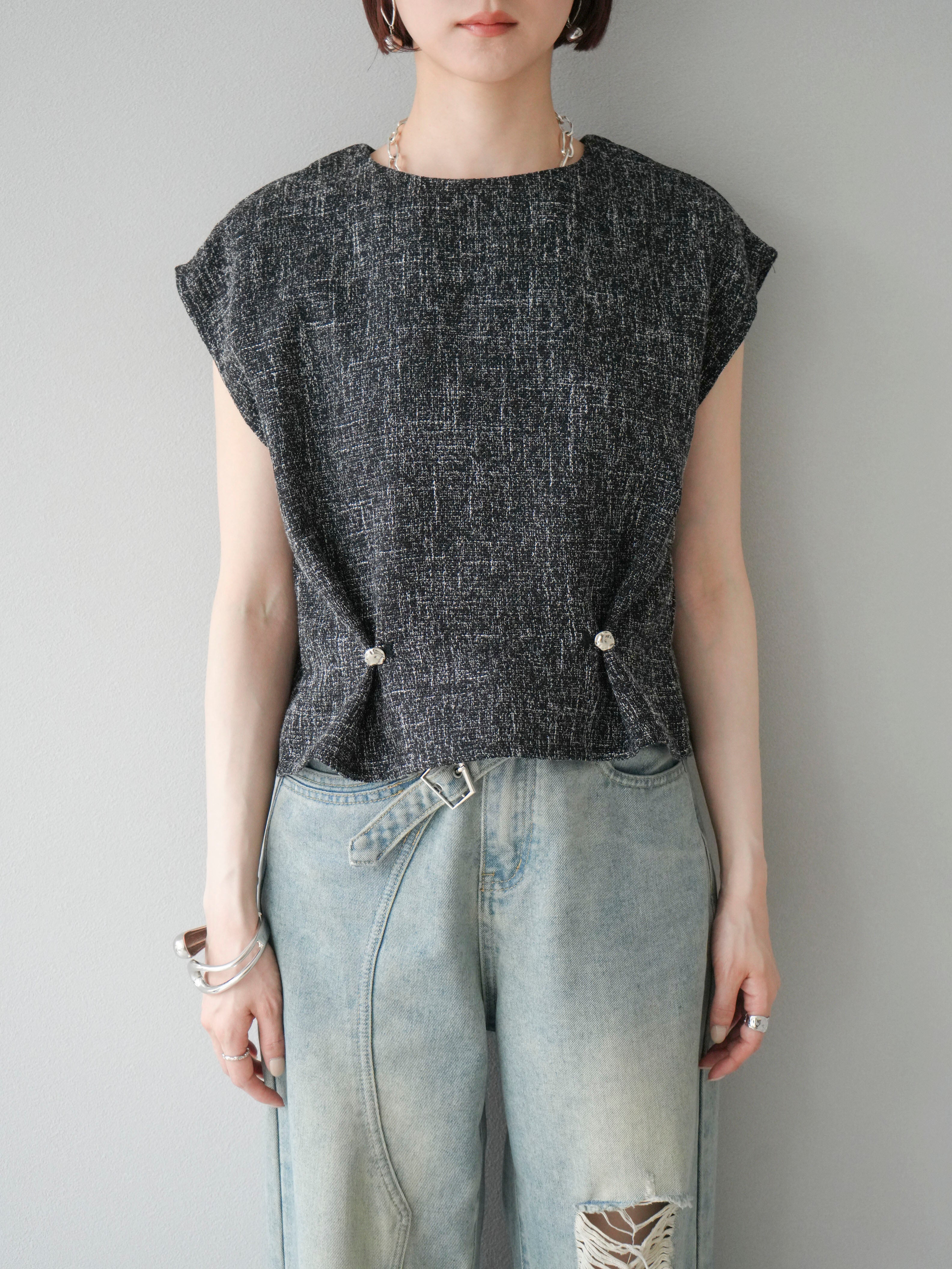 【サマーセール中】 M PREMIER 2024AW ぺプラムブラウス サマーセール中】 M PREMIER 2024AW ぺプラムブラウス サマー