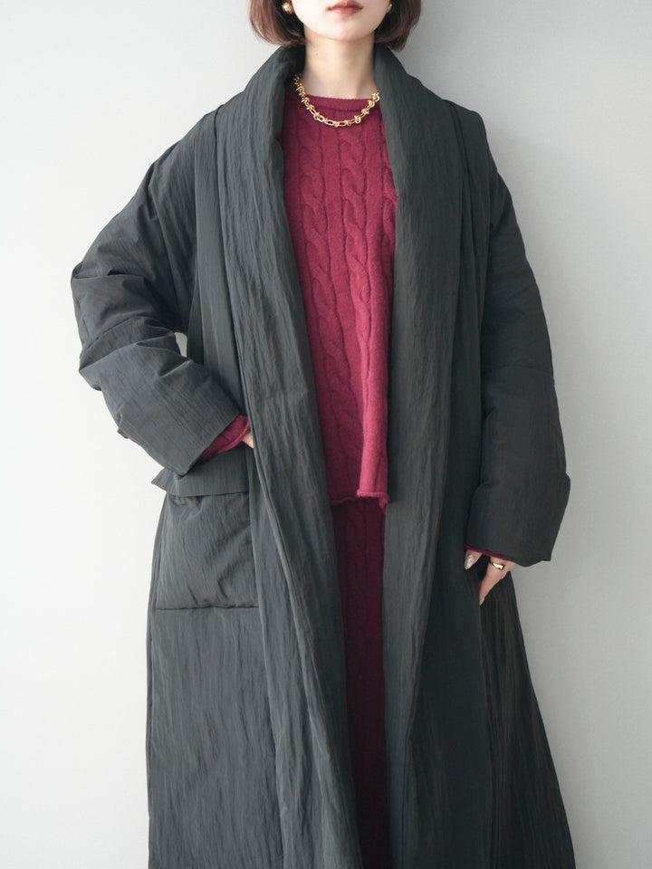 [SET]ストール付ケーブルニットプルオーバー&ロングスカートSET UP+ストール付ケーブルニットプルオーバー&ロングスカートSET UP(2set)