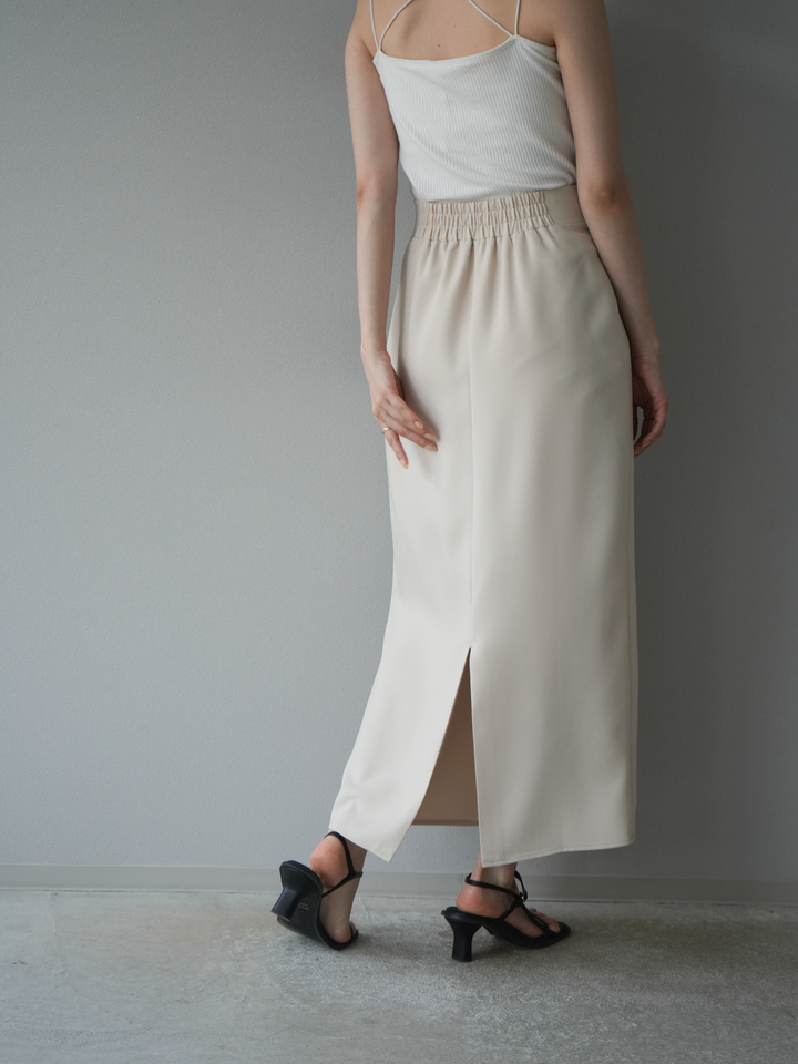 [予約]ツイルラップナロースカート/アイボリー S