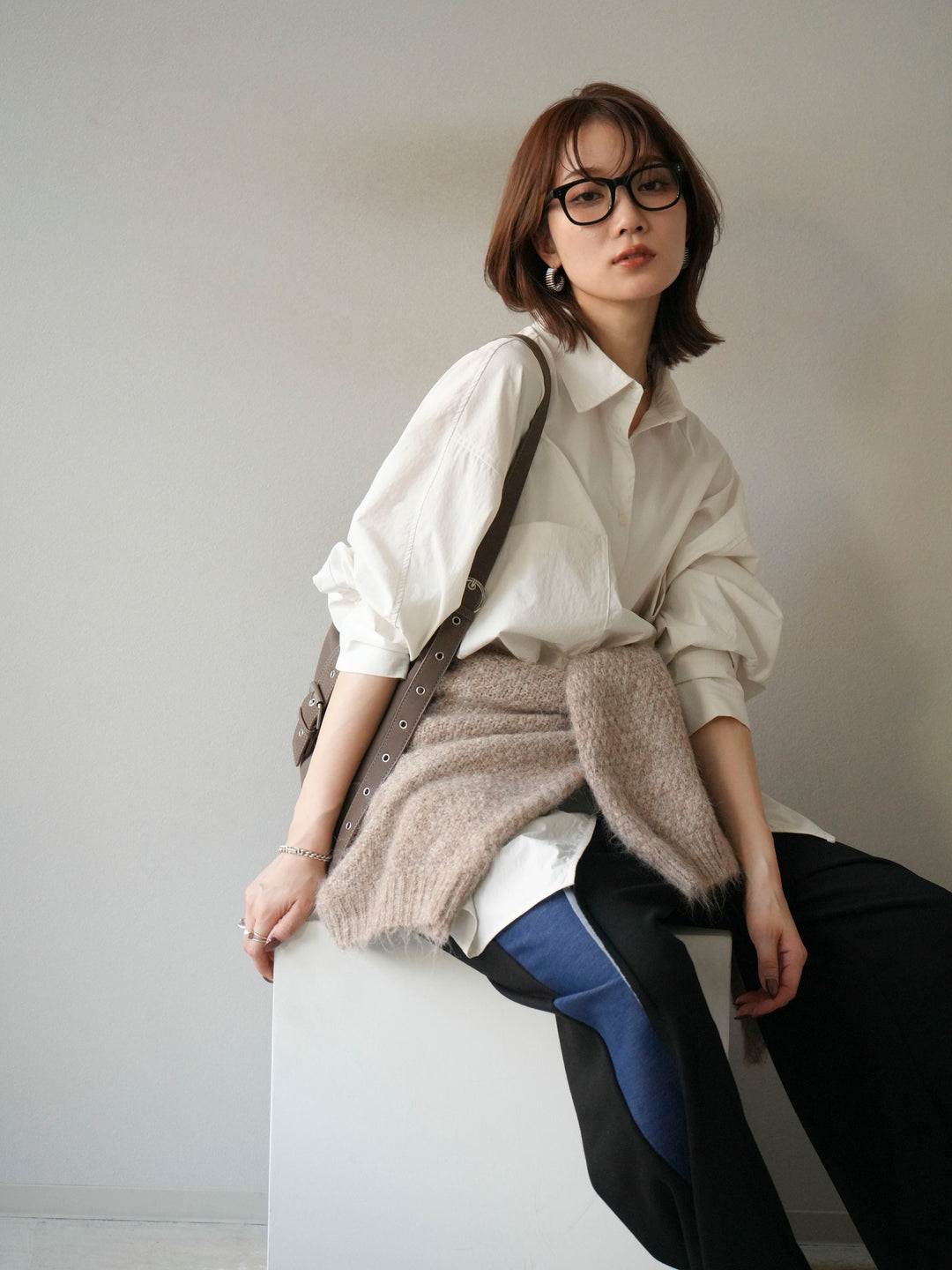 [予約]コットンライクオーバーシャツ/オフ