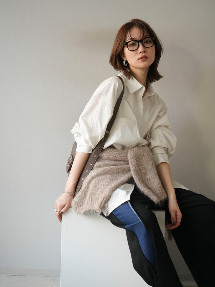 [予約]コットンライクオーバーシャツ/オフ