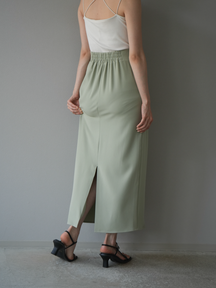 [予約]ツイルラップナロースカート/ライトグリーン S