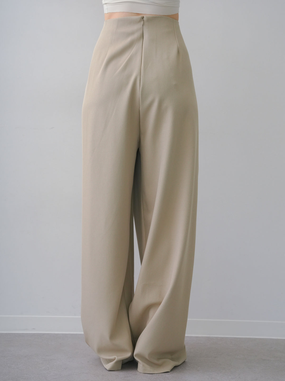 [予約]シルバーモチーフドレープパンツ/beige