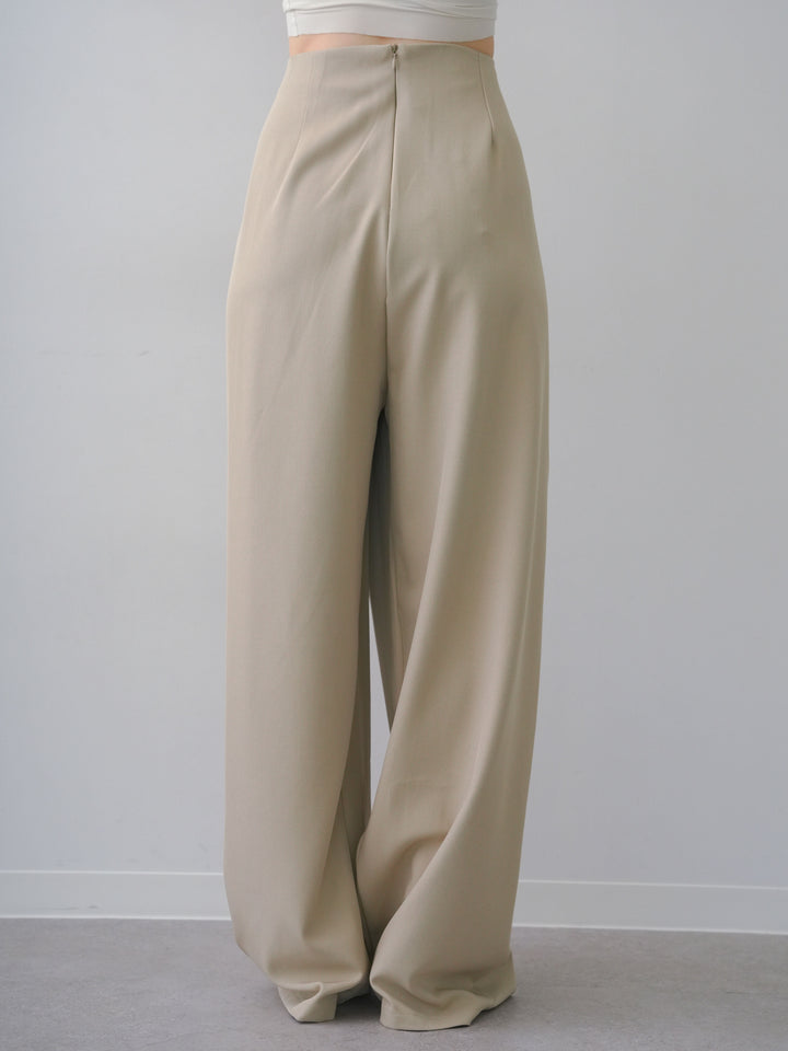 [予約]シルバーモチーフドレープパンツ/beige