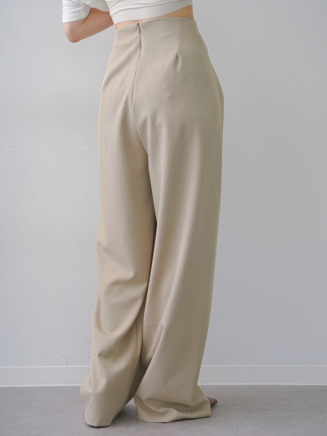 [予約]シルバーモチーフドレープパンツ/beige